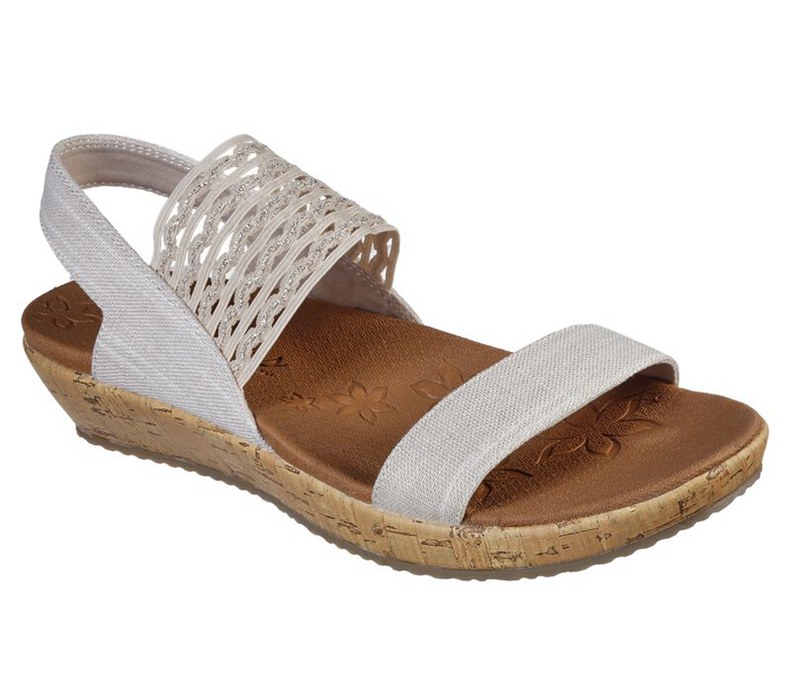 Skechers Dam Beige Sandaler - Brie - Most Wanted - Sverige (DMKUA-7846)